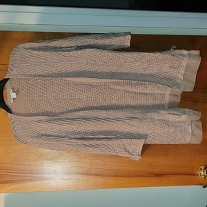 Coldwater Creek crocheted cardigan